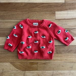DEGEN Eyes Baby Sweater 12m